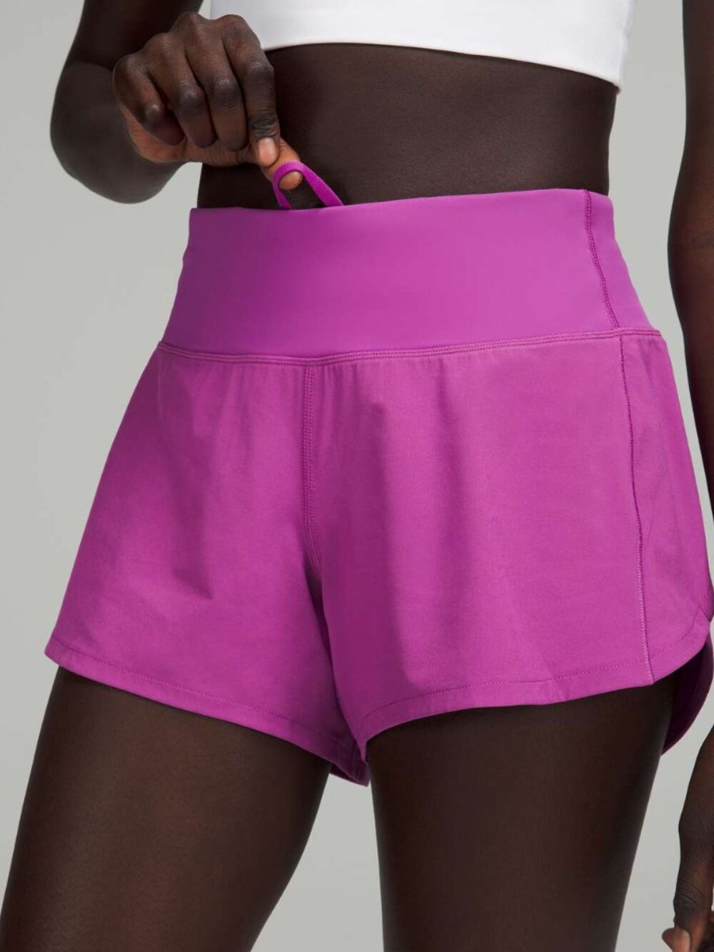 Lululemon Speed Up Mid-Rise Lined Short 4" Vivid Plum Size 8